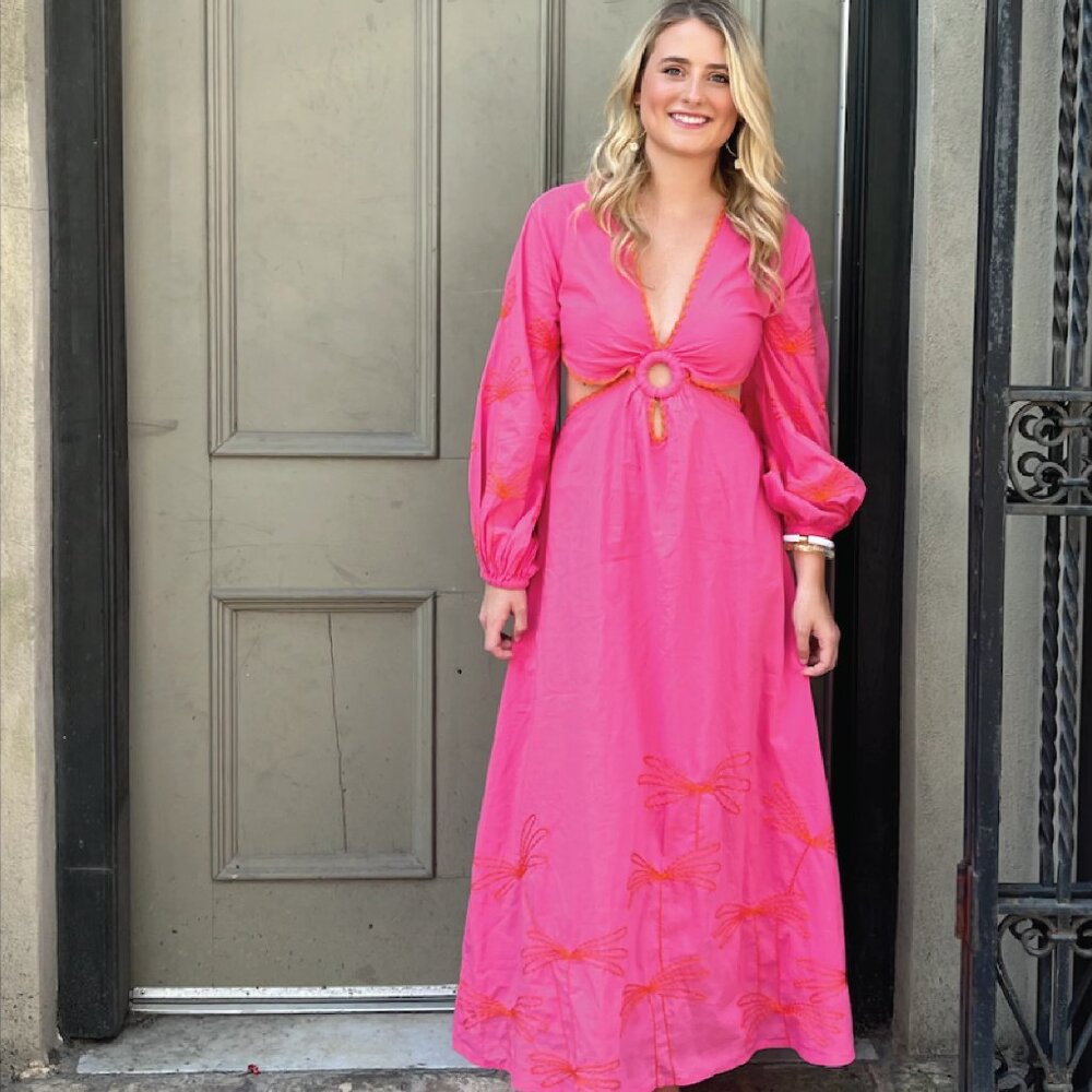 Charkeris Madison Fuchsia Maxi Dress – NWT – Size L